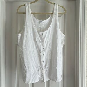 Old Navy XL White Tank Top
